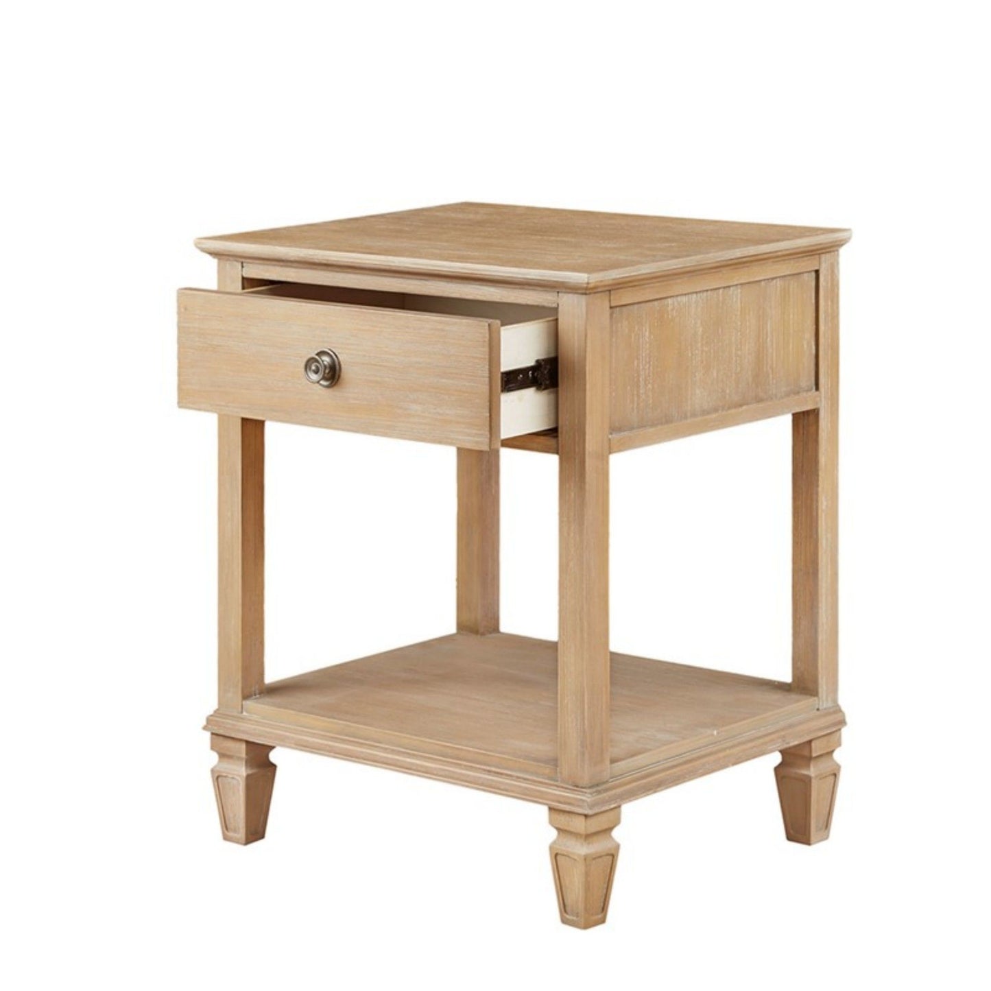 Victoria - Bedside Table With Drawer And Shelf - The Sleep Loft - Online Mattress Showroom NYC
