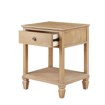 Victoria - Bedside Table With Drawer And Shelf - The Sleep Loft - Online Mattress Showroom NYC