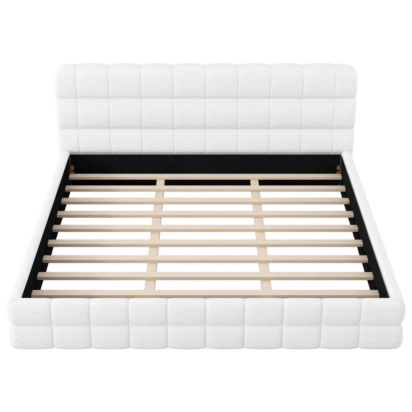 Upholstered Platform Bed With Headboard - The Sleep Loft - Online Mattress Showroom NYC