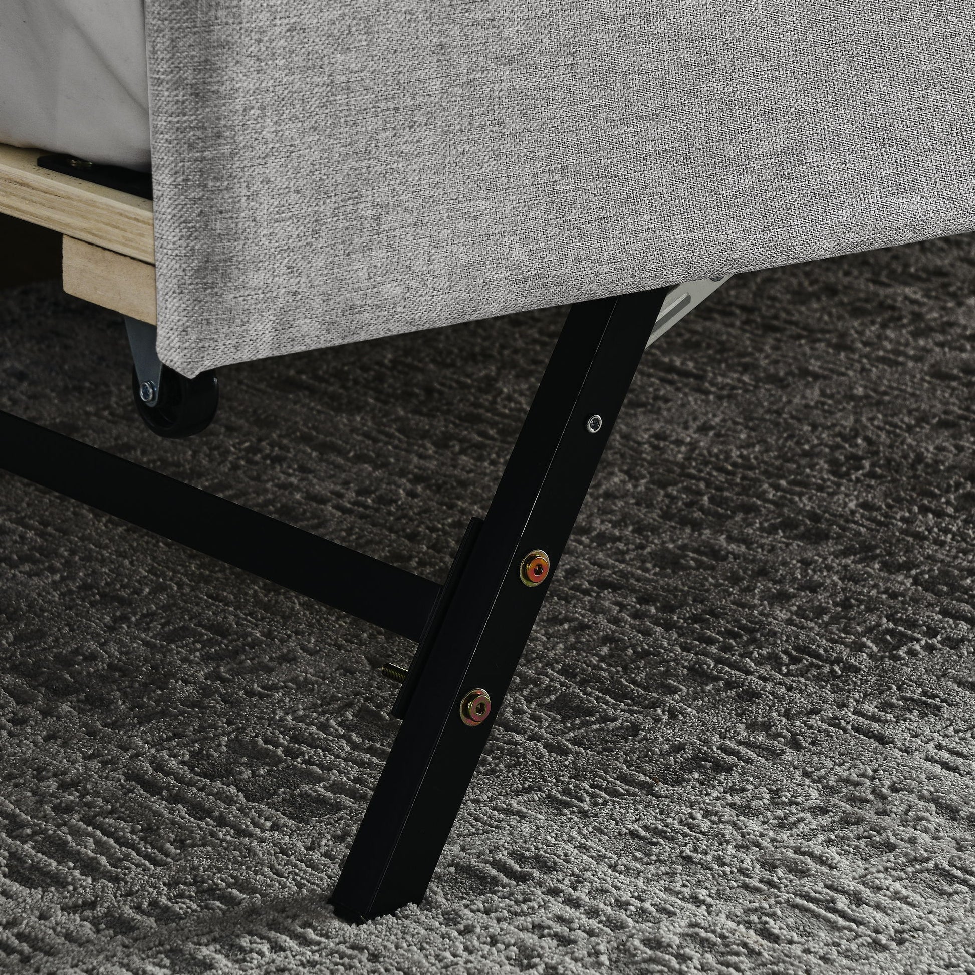 Size Upholstered Daybed With Trundle And USB Charging Armrest - The Sleep Loft - Online Mattress Showroom NYC