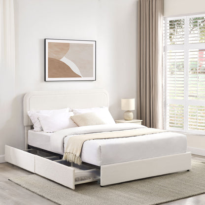 Liv - Patented With Drawers Upholstered Storage Platform Bed - The Sleep Loft - Online Mattress Showroom NYC