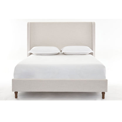 Hayden - Upholstered Wingback Bed With Tall Headboard - The Sleep Loft - Online Mattress Showroom NYC