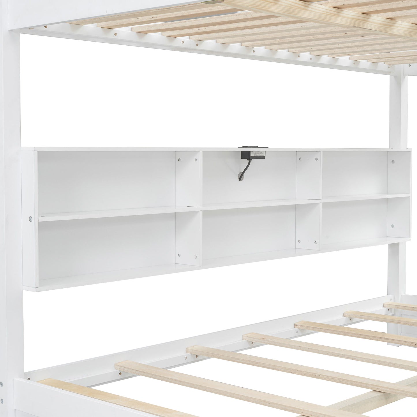 Bunk Bed With Storage Cabinets And USB Ports - The Sleep Loft - Online Mattress Showroom NYC
