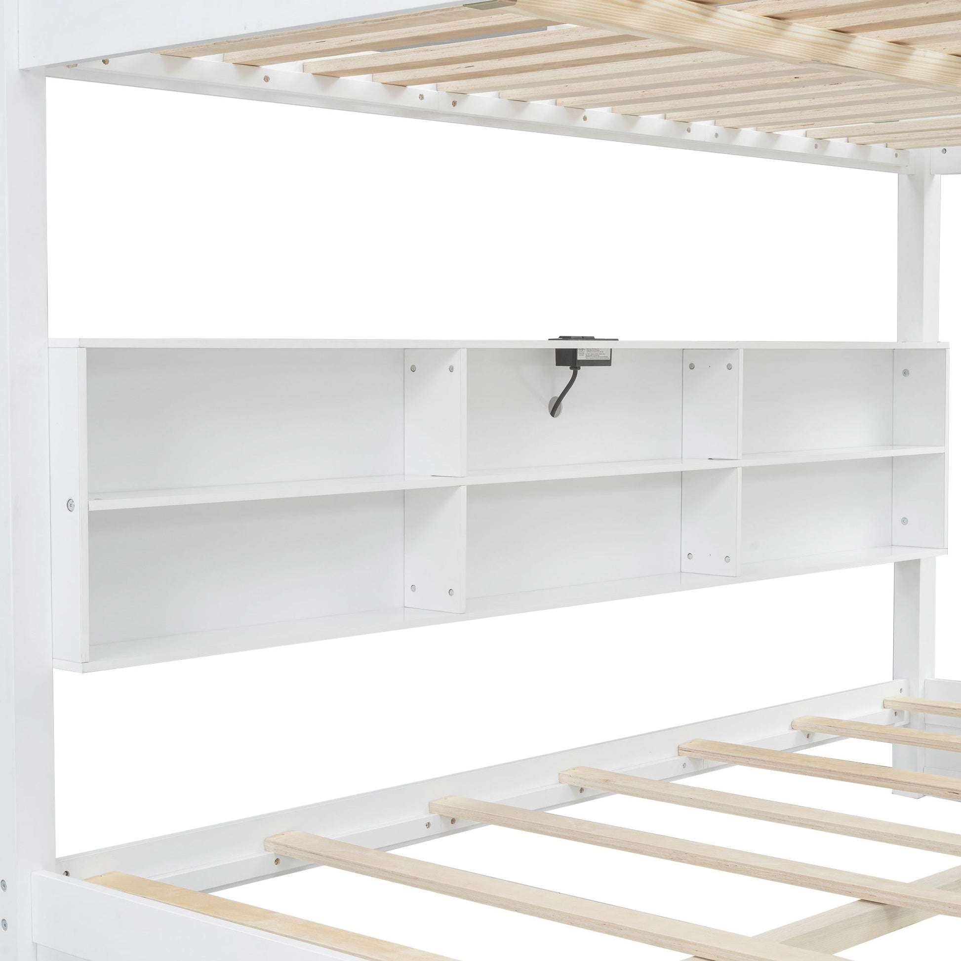 Bunk Bed With Storage Cabinets And USB Ports - The Sleep Loft - Online Mattress Showroom NYC