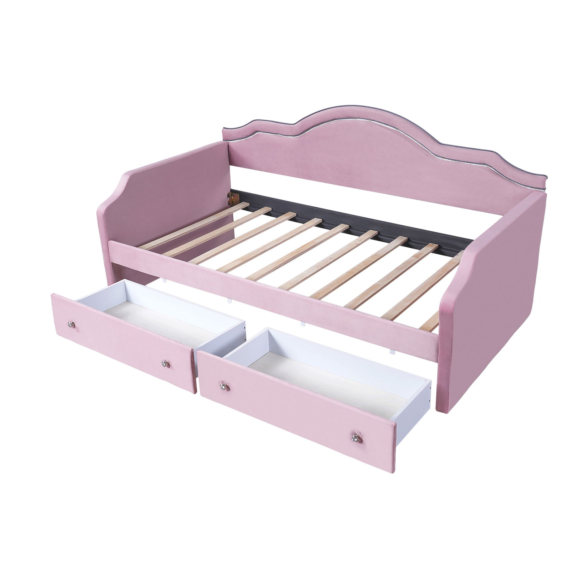 Upholstered Daybed With LED Lights And 2 Drawersme - The Sleep Loft - Online Mattress Showroom NYC