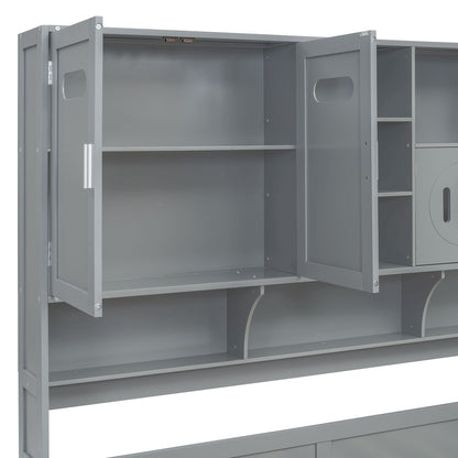 Daybed With All-In-One Cabinet And Shelf - The Sleep Loft - Online Mattress Showroom NYC