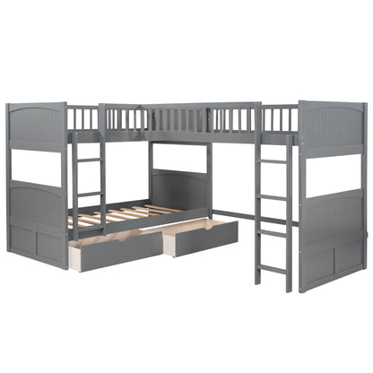 Bunk Bed With Loft And 2 Drawers - The Sleep Loft - Online Mattress Showroom NYC