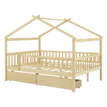 House Bed With 2 Drawers - The Sleep Loft - Online Mattress Showroom NYC