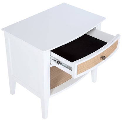 Talia - 1 Drawer Nightstand - White - The Sleep Loft - Online Mattress Showroom NYC