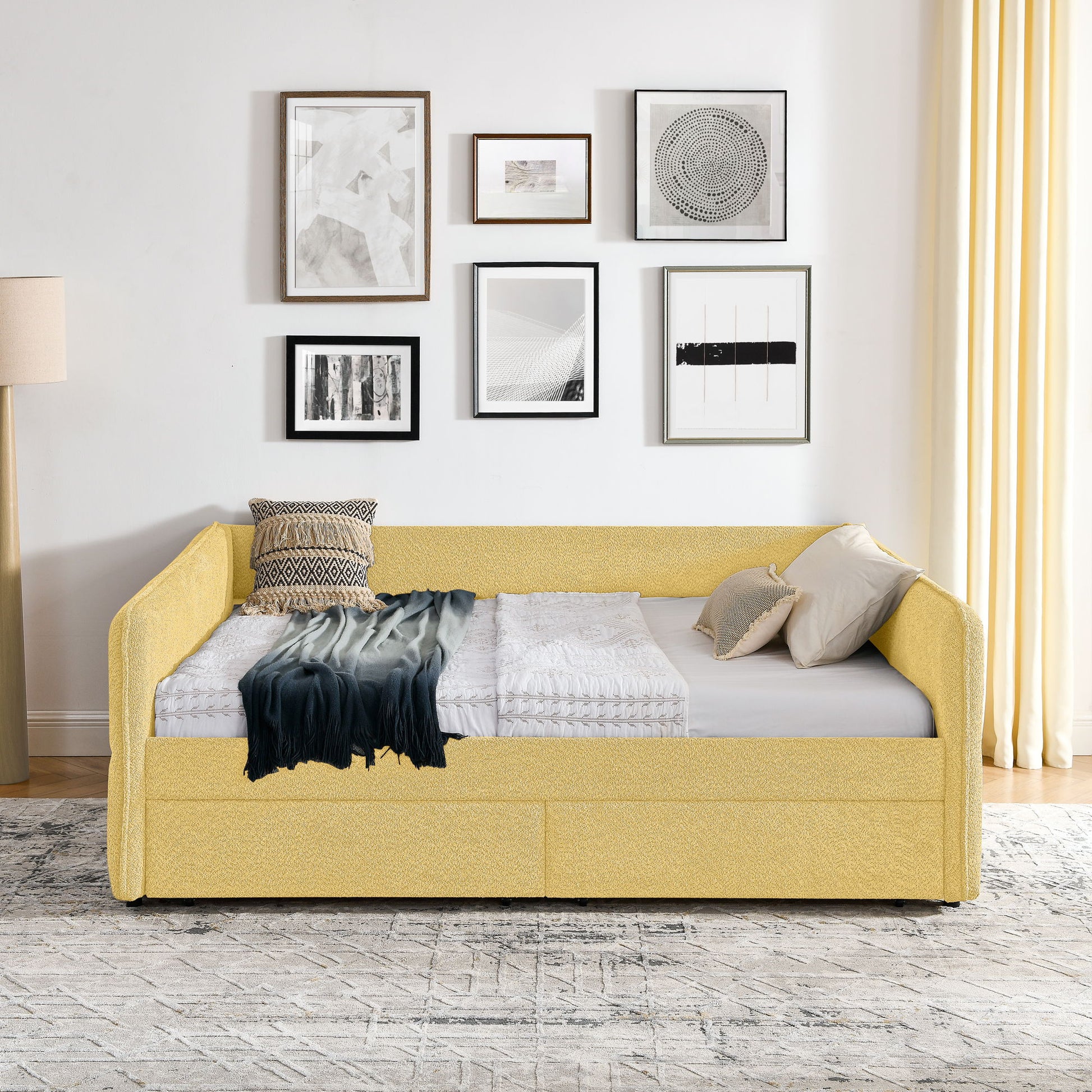 Upholstered Daybed & 2 Drawers - The Sleep Loft - Online Mattress Showroom NYC