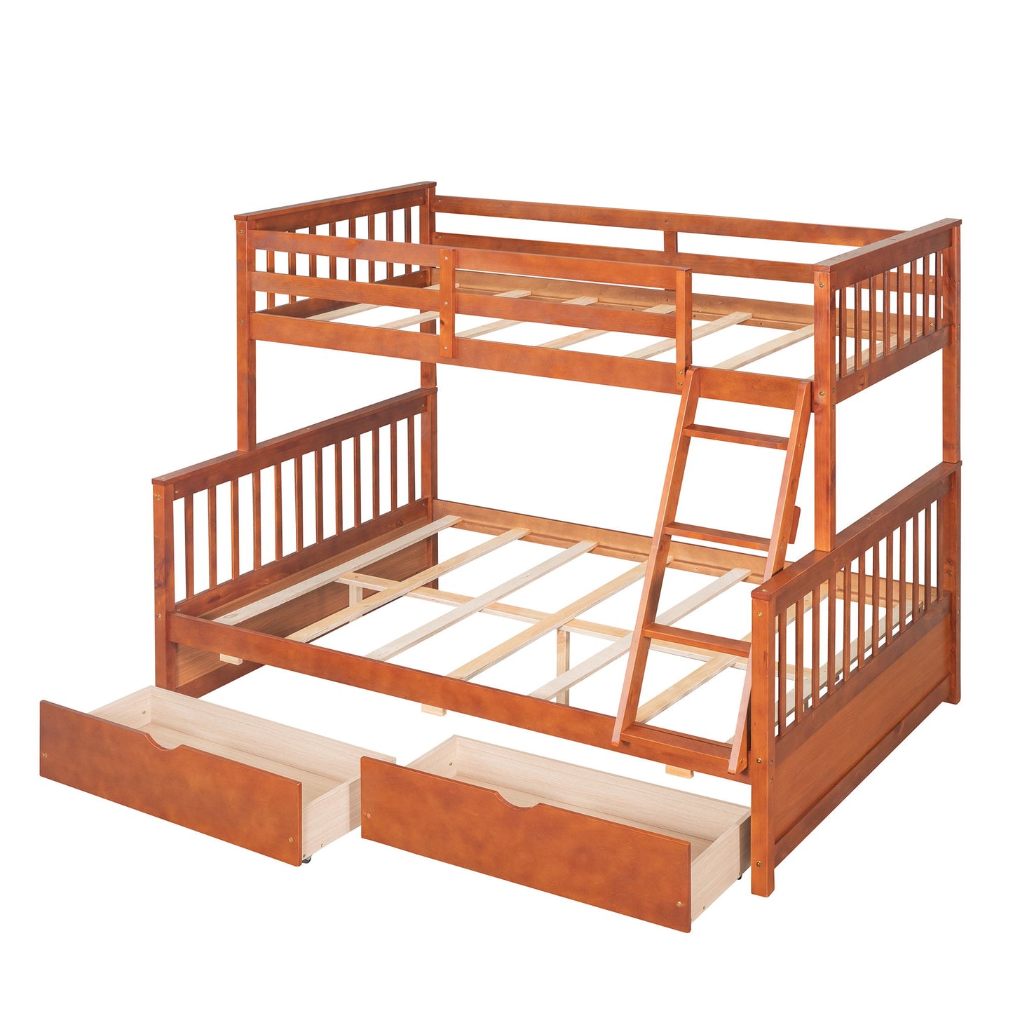 Bunk Bed With Ladders And 2 Storage Drawers - The Sleep Loft - Online Mattress Showroom NYC