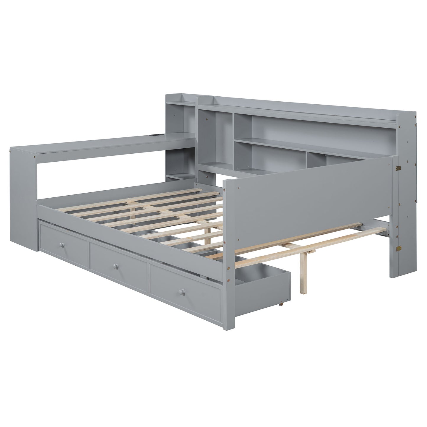 Daybed With 3 Drawers USB Ports And Desk - The Sleep Loft - Online Mattress Showroom NYC
