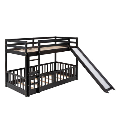 Bunk Bed With Convertible Ladder And Slide - The Sleep Loft - Online Mattress Showroom NYC