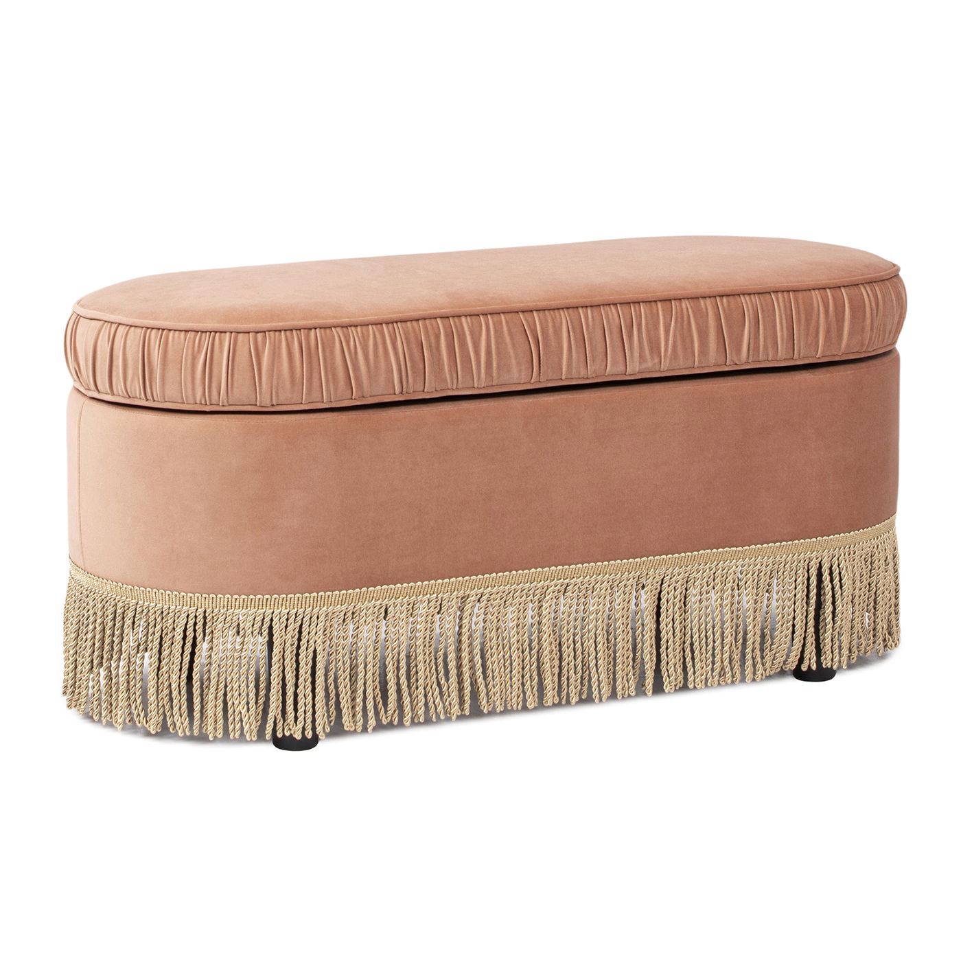 Serena - Contemporary Design Oval Storage Bench Ottoman - The Sleep Loft - Online Mattress Showroom NYC