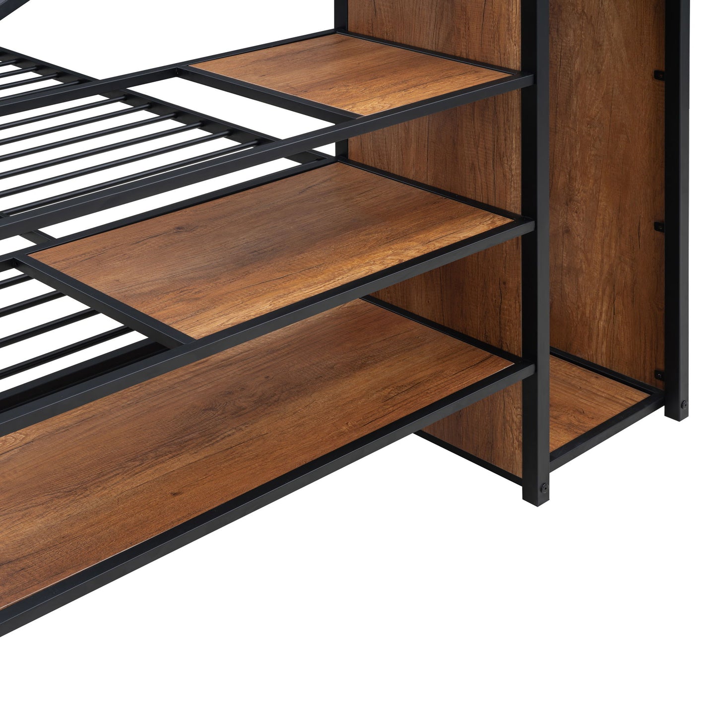 Bunk Bed With Lateral Storage Ladder And Wardrobe - The Sleep Loft - Online Mattress Showroom NYC