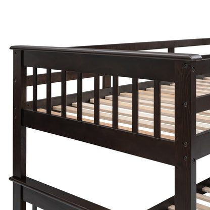 Stairway Bunk Bed With Storage And Guard Rail For Bedroom - The Sleep Loft - Online Mattress Showroom NYC