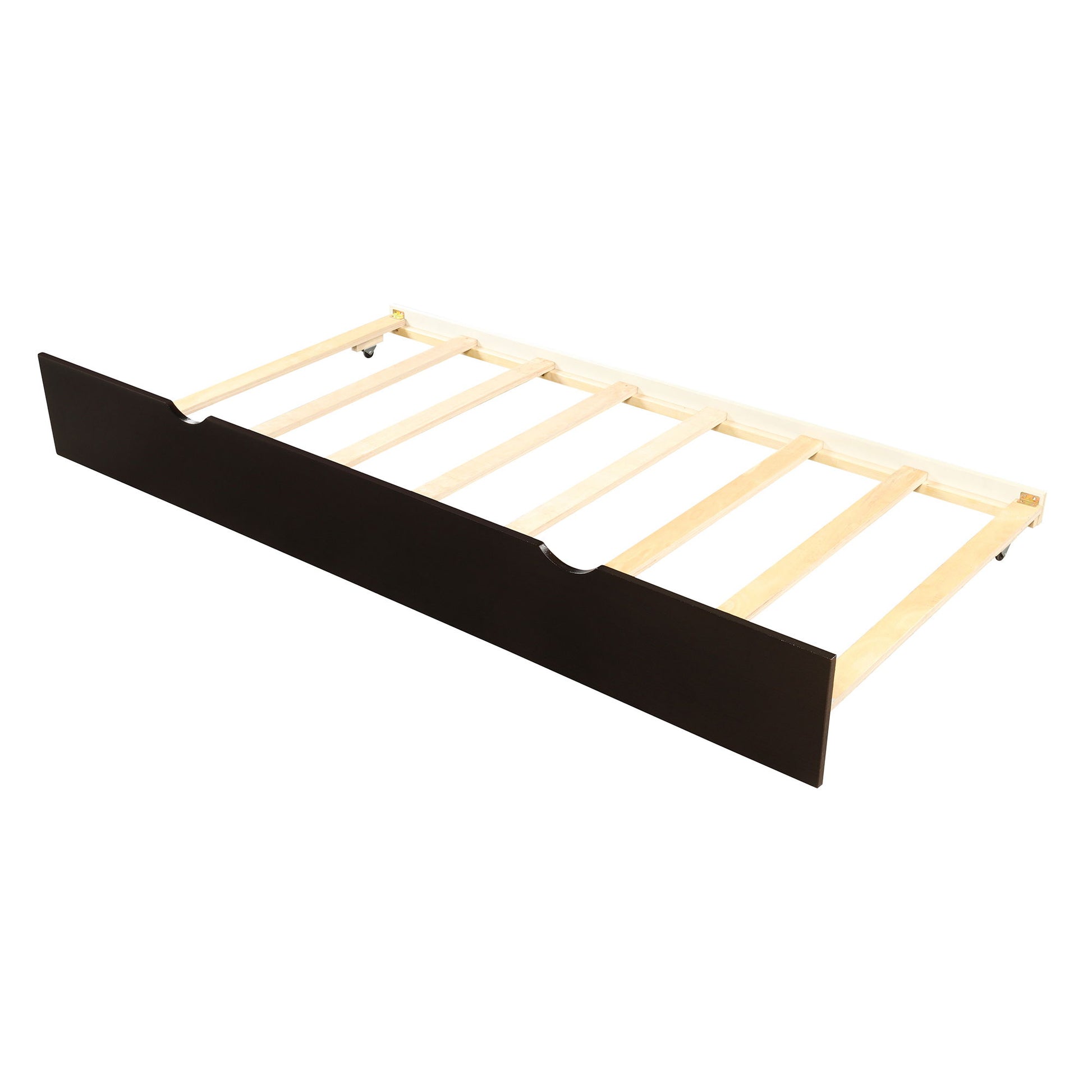 Platform Bed With Twin Trundle, Twin Size - Espresso - The Sleep Loft - Online Mattress Showroom NYC