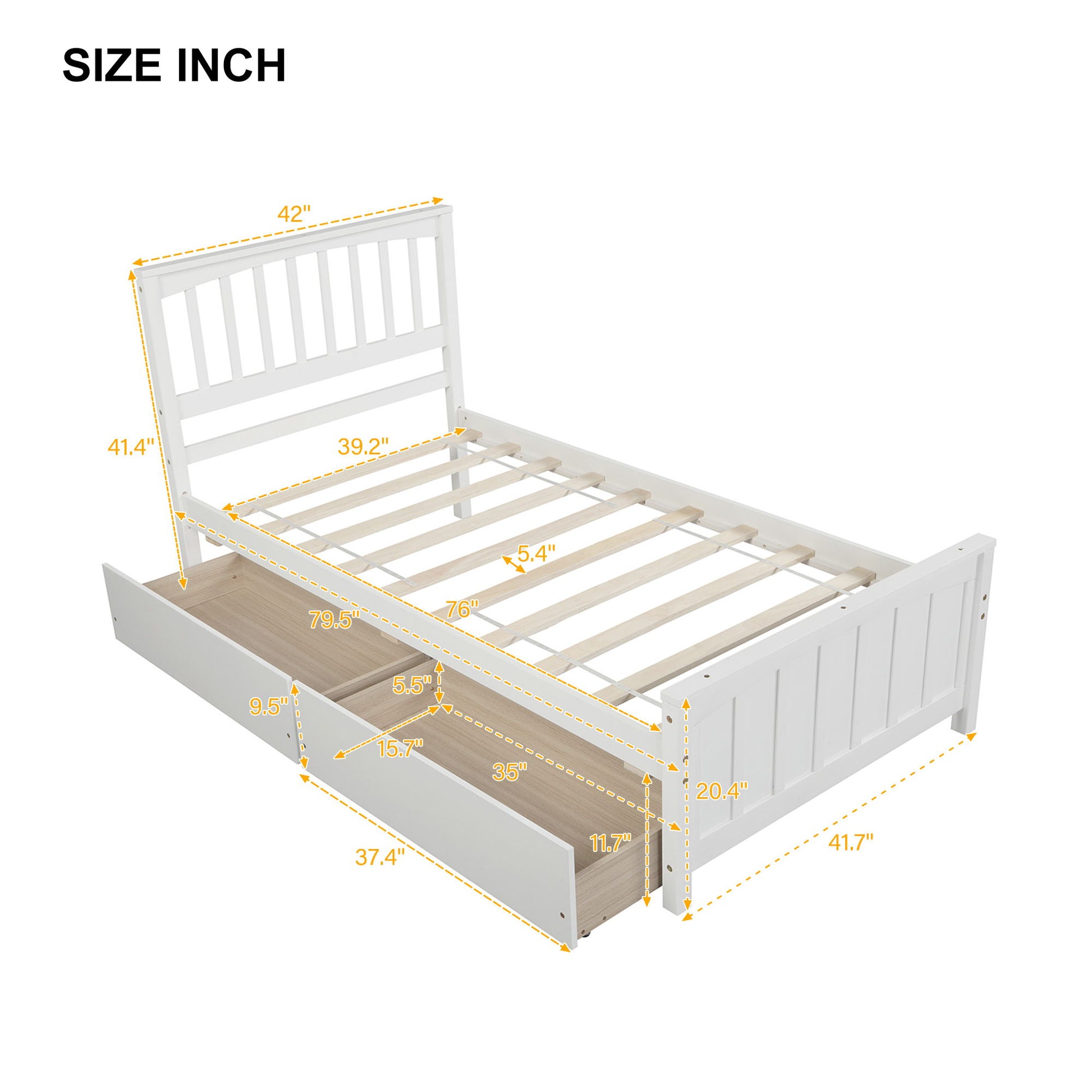 Platform Bed With Two Drawers - The Sleep Loft - Online Mattress Showroom NYC