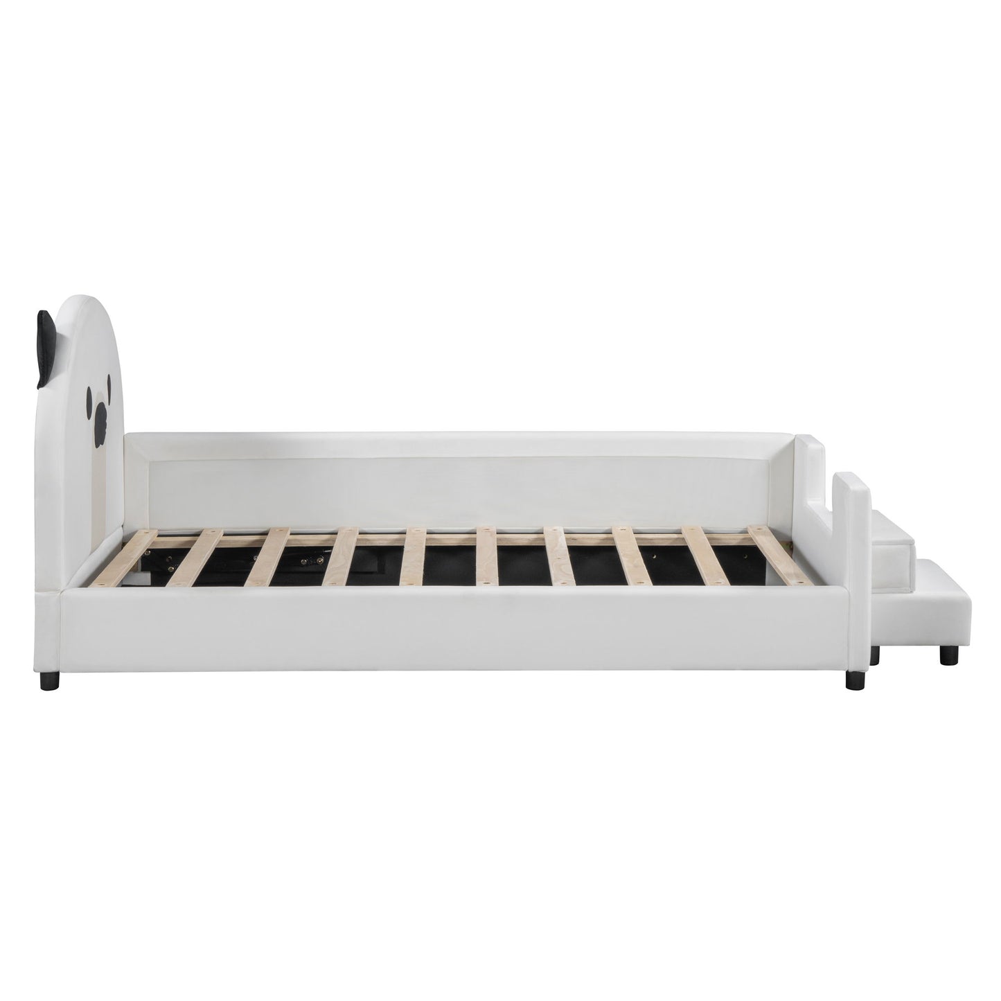 Upholstered Daybed With Bear Shaped Headboard, Hydraulic System And Breathable Fence - The Sleep Loft - Online Mattress Showroom NYC