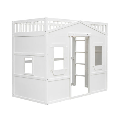 House Loft Bed With Ladder - The Sleep Loft - Online Mattress Showroom NYC