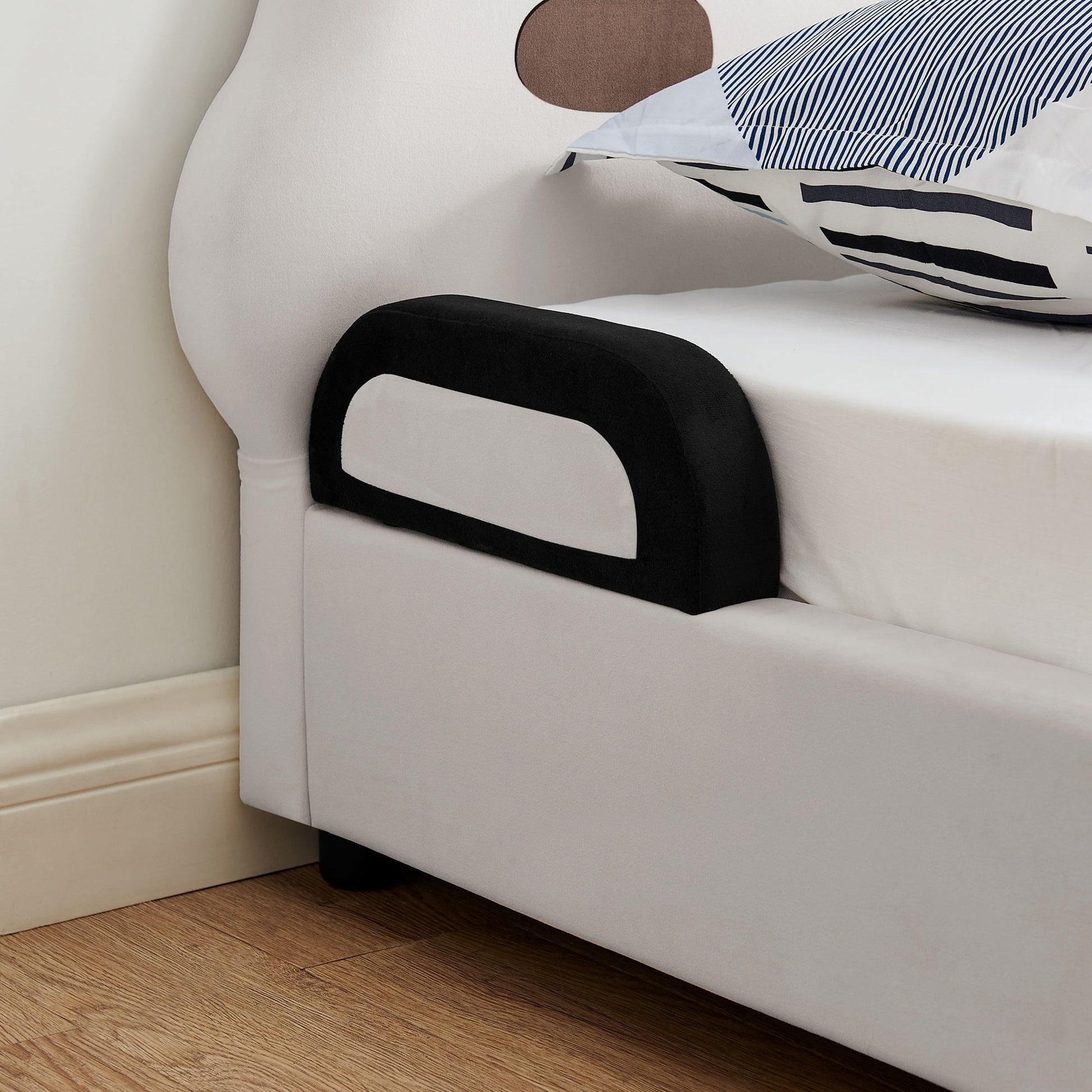 Twin Size Cute Panda Shaped Kids Bed - White / Black - The Sleep Loft - Online Mattress Showroom NYC