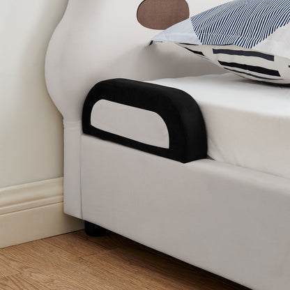 Twin Size Cute Panda Shaped Kids Bed - White / Black - The Sleep Loft - Online Mattress Showroom NYC