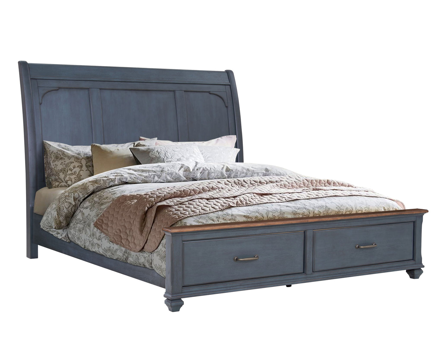 Sleigh Bed & USB Ports - The Sleep Loft - Online Mattress Showroom NYC