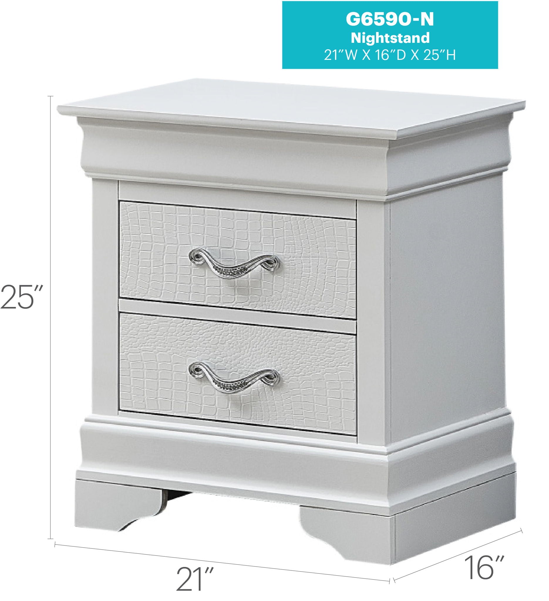 Decorative Accents Nightstand - The Sleep Loft - Online Mattress Showroom NYC