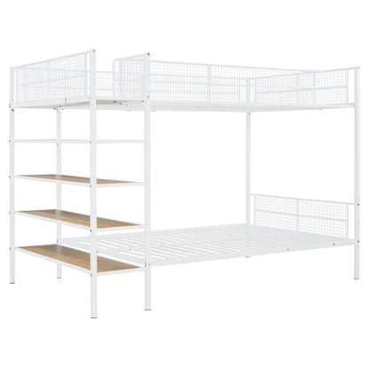 Bunk Bed With 5 Tier Shelves - The Sleep Loft - Online Mattress Showroom NYC
