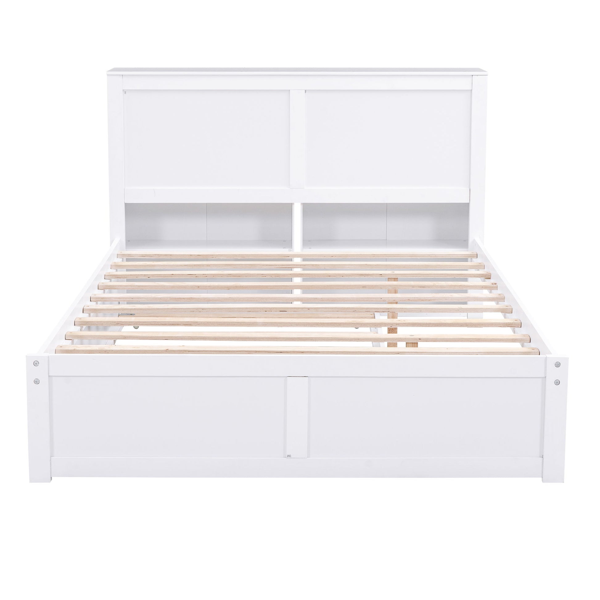 Storage Platform Bed With Pull Out Shelves And Trundle - The Sleep Loft - Online Mattress Showroom NYC