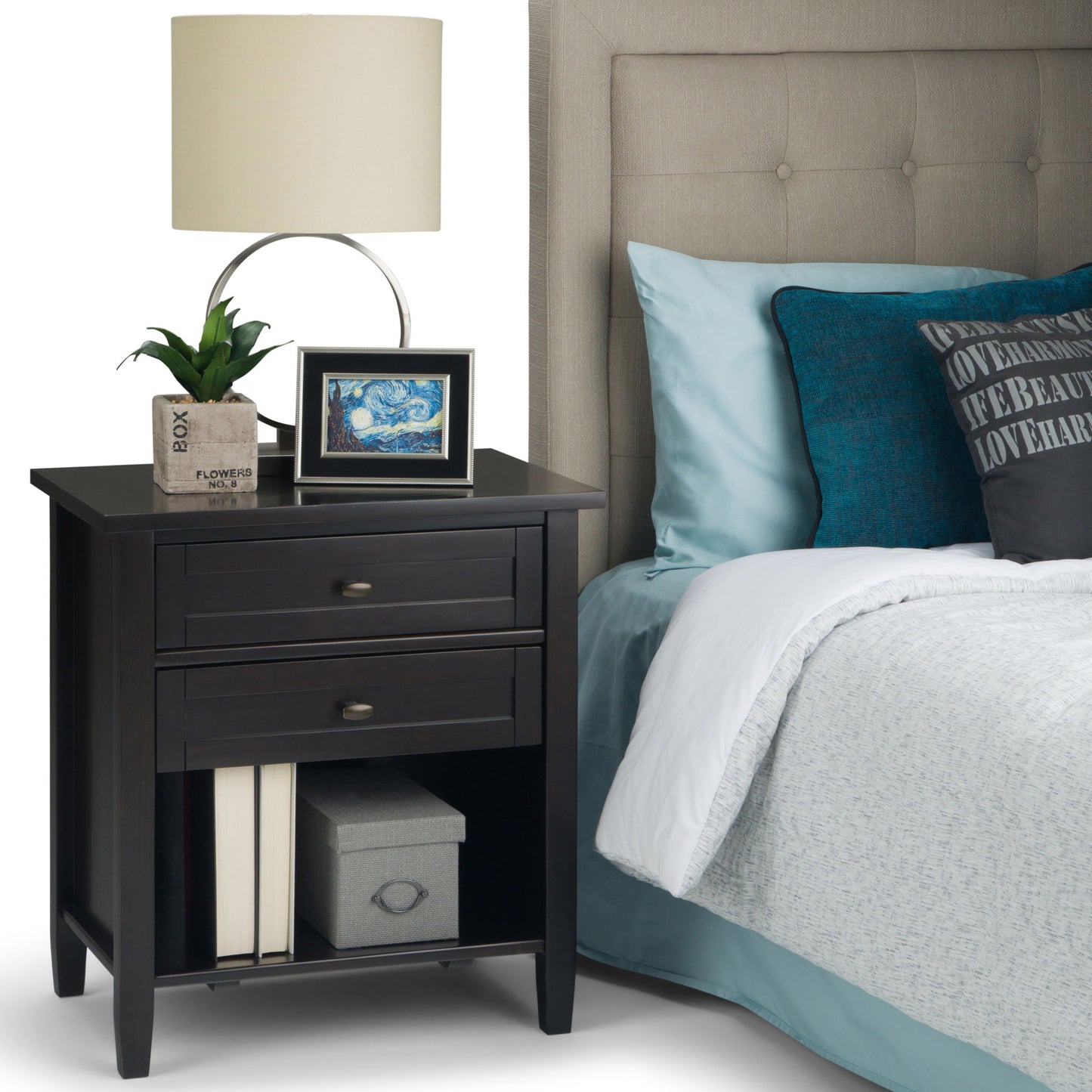 Warm Shaker - Handcrafted Bedside Table - The Sleep Loft - Online Mattress Showroom NYC