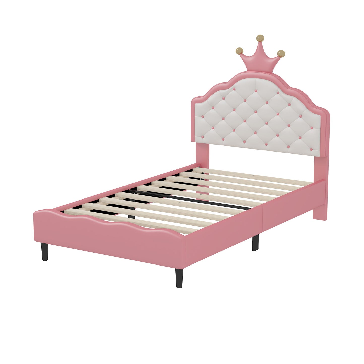 Lovely Crown Fantasy Princess Bed With Tufted Headboard - The Sleep Loft - Online Mattress Showroom NYC