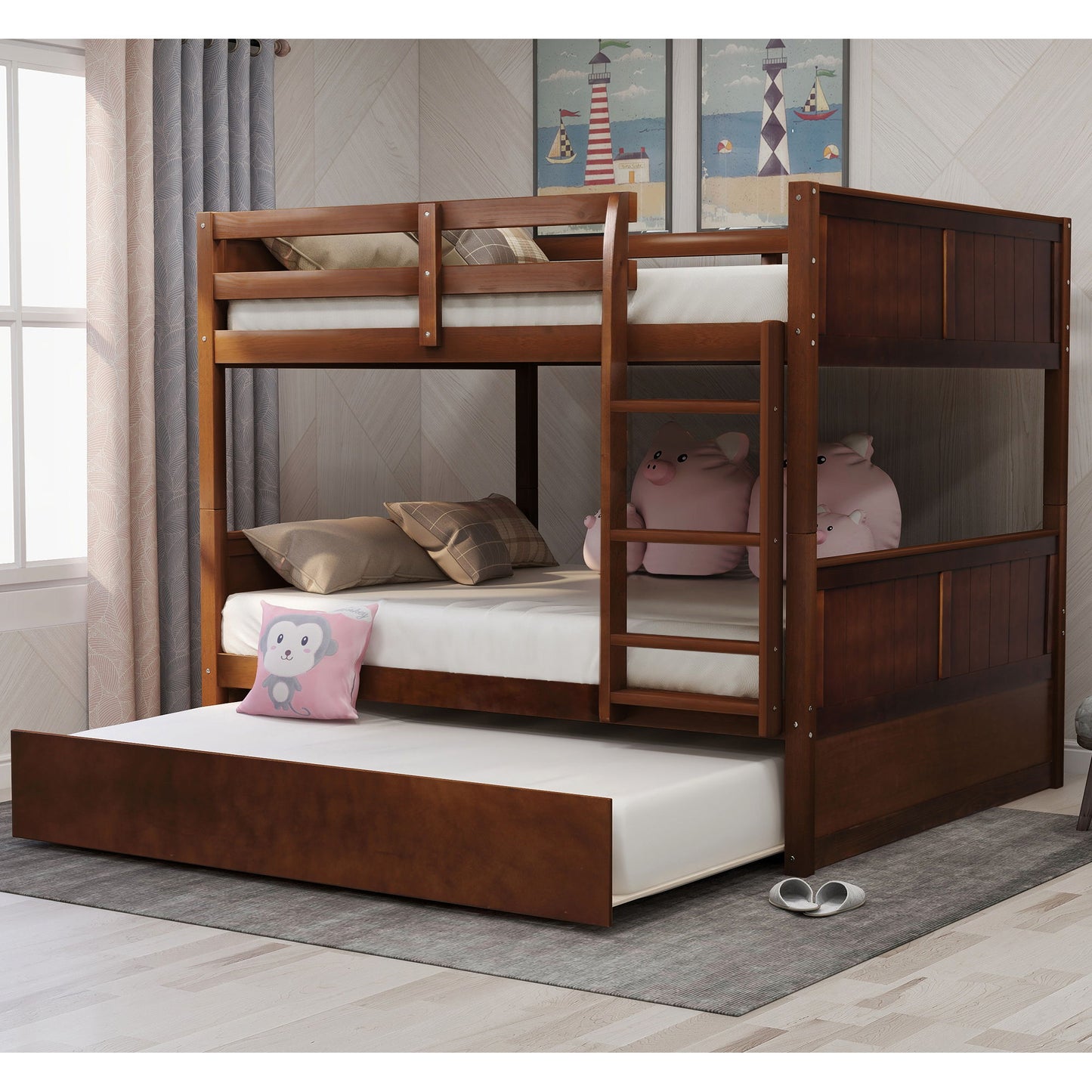 Bunk Bed With Twin Size Trundle - The Sleep Loft - Online Mattress Showroom NYC