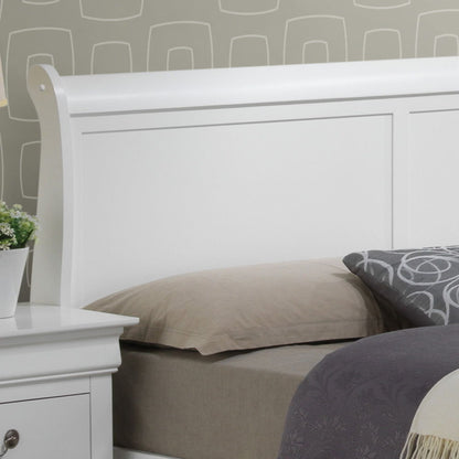 Upholstered Panel Sleigh Bed Design