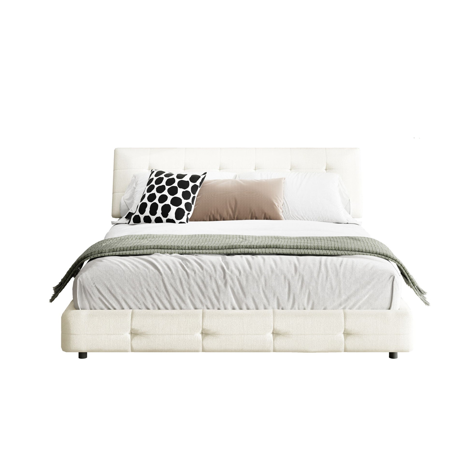 Tufted Headboard With Extra-Large Ultra-Soft Cloud Pillow Design - The Sleep Loft - Online Mattress Showroom NYC
