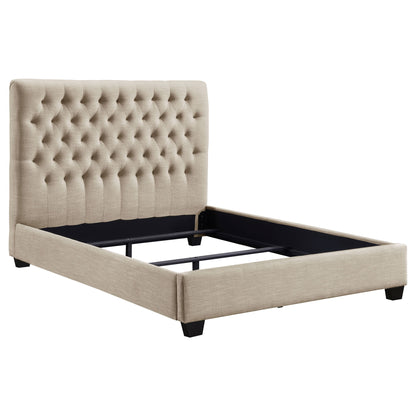 Saintes - Tufted Upholstered Wingback Bed - The Sleep Loft - Online Mattress Showroom NYC