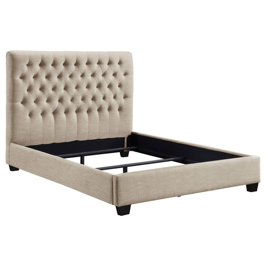 Saintes - Tufted Upholstered Wingback Bed - The Sleep Loft - Online Mattress Showroom NYC