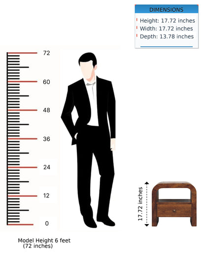 Darcy - Nightstand With Drawer And Open Shelf - Brown - The Sleep Loft - Online Mattress Showroom NYC