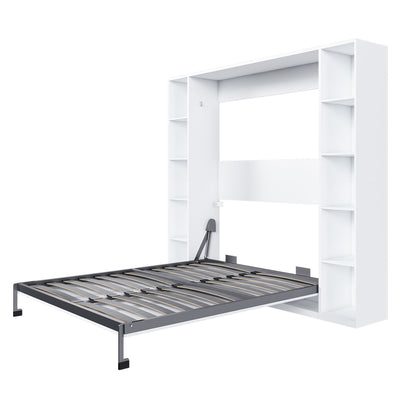 Queen Murphy Bed With Storage Cabinet - White - The Sleep Loft - Online Mattress Showroom NYC