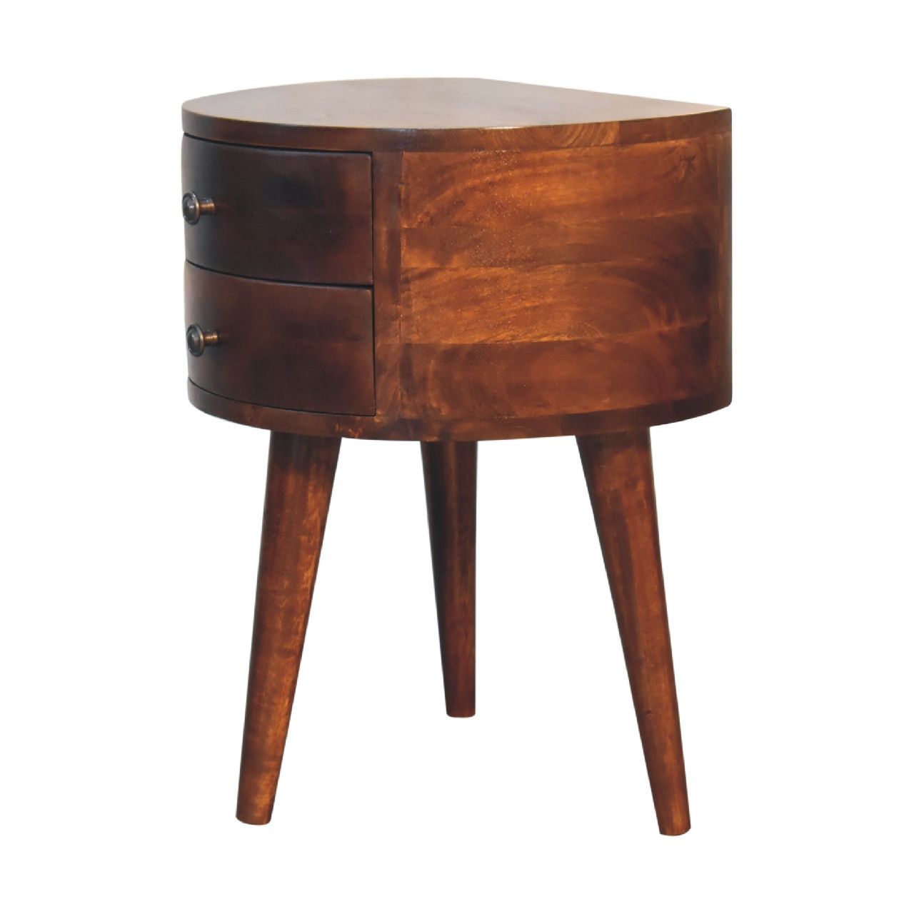 Odyssey - Tripod Bedside Table - Chestnut - The Sleep Loft - Online Mattress Showroom NYC