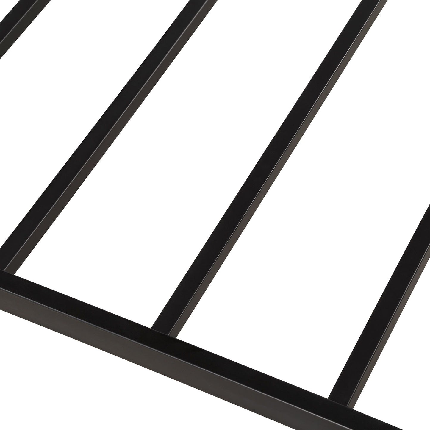 Twin Size Daybed Platform Bed Frame With Trundle Built In Casters - Black - The Sleep Loft - Online Mattress Showroom NYC