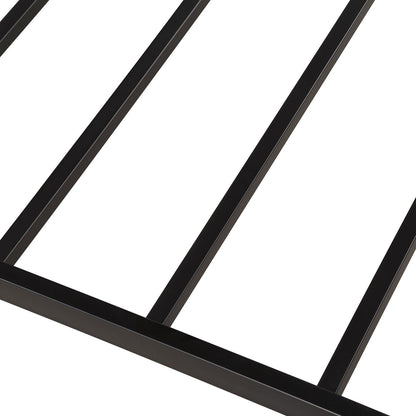 Twin Size Daybed Platform Bed Frame With Trundle Built In Casters - Black - The Sleep Loft - Online Mattress Showroom NYC