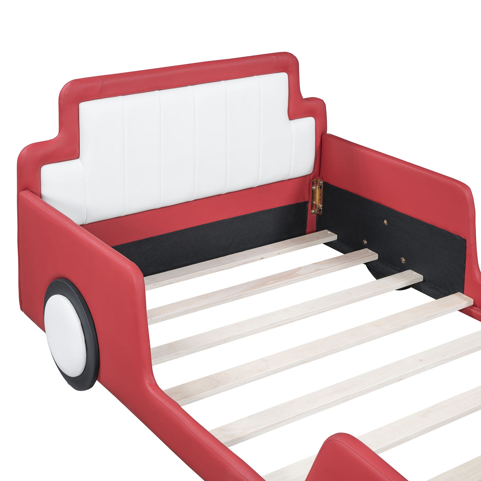 Race Car Shaped Platform Bed With Wheels - The Sleep Loft - Online Mattress Showroom NYC