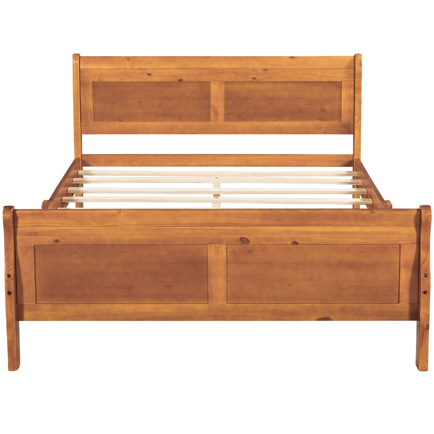 Platform Bed Frame Mattress Foundation Sleigh Bed With Headboard / Footboard / Wood Slat Suppor - The Sleep Loft - Online Mattress Showroom NYC