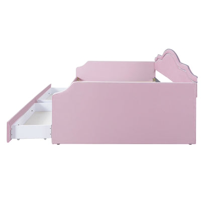Upholstered Daybed With LED Lights And 2 Drawersme - The Sleep Loft - Online Mattress Showroom NYC