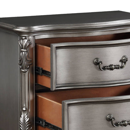 Ariadne - Nightstand - Antique Silver - The Sleep Loft - Online Mattress Showroom NYC