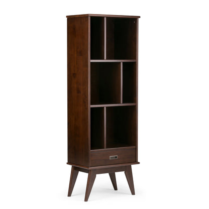 Draper - Mid Century Wide Bookcase And Storage Unit - The Sleep Loft - Online Mattress Showroom NYC