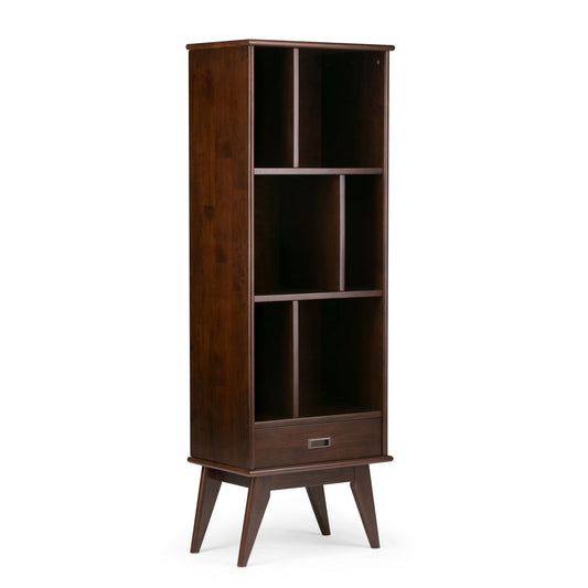 Draper - Mid Century Wide Bookcase And Storage Unit - The Sleep Loft - Online Mattress Showroom NYC