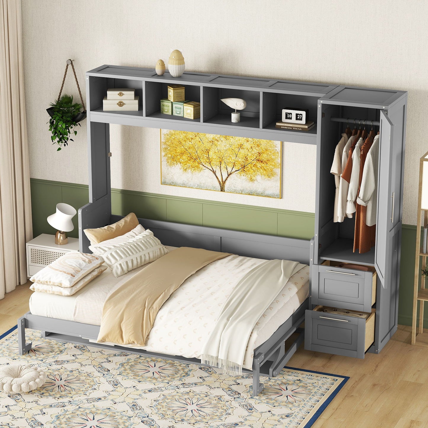 Murphy Wall Bed With Closet And Drawers - The Sleep Loft - Online Mattress Showroom NYC