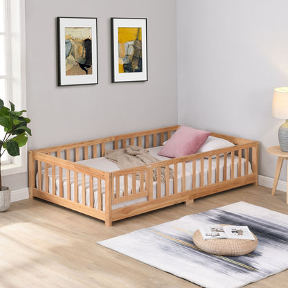 Solid Floor Bed With Door And Fence For Children - The Sleep Loft - Online Mattress Showroom NYC